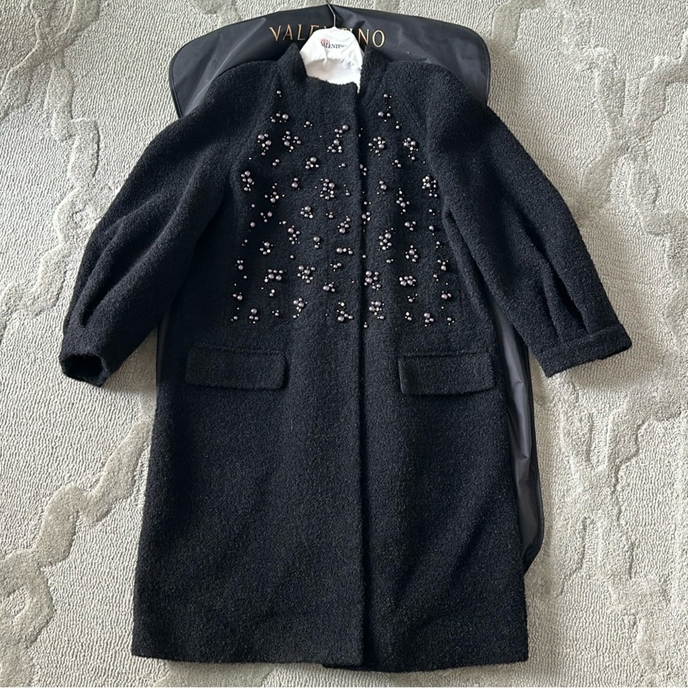 Red Valentino tweed coat Size 48